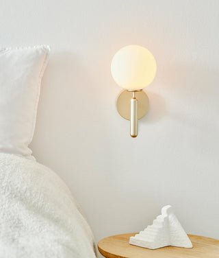 Luna Orb Elegant Glass Wall Light