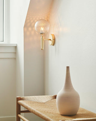 Luna Orb Elegant Glass Wall Light