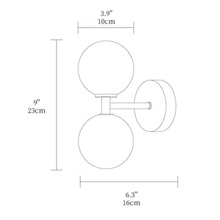 Orbis Modern Marble Wall Lamp