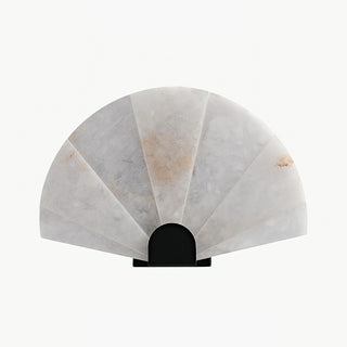 Luna Fan Oriental Alabaster Wall Light