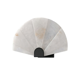 Luna Fan Oriental Alabaster Wall Light