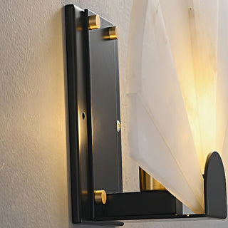 Luna Fan Oriental Alabaster Wall Light