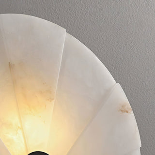 Luna Fan Oriental Alabaster Wall Light