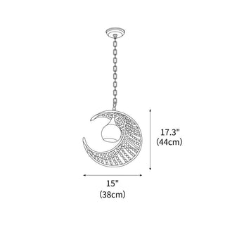 Luna Organic Woven Chandelier
