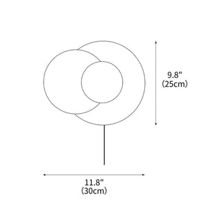 Lunar Eclipse Modern Travertine Plug-in Wall Light