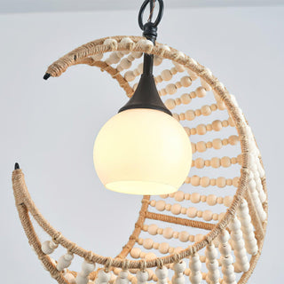 Luna Organic Woven Chandelier