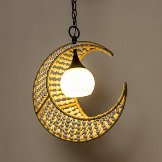 Luna Organic Woven Chandelier