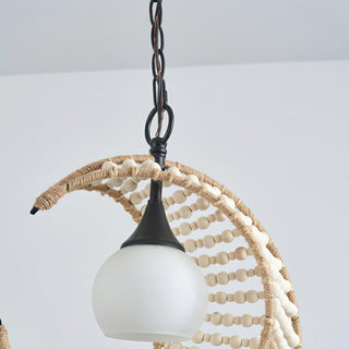 Luna Organic Woven Chandelier
