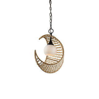Luna Organic Woven Chandelier