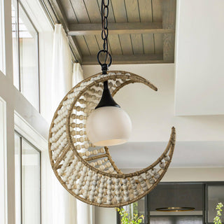 Luna Organic Woven Chandelier