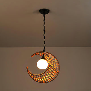 Luna Organic Woven Chandelier