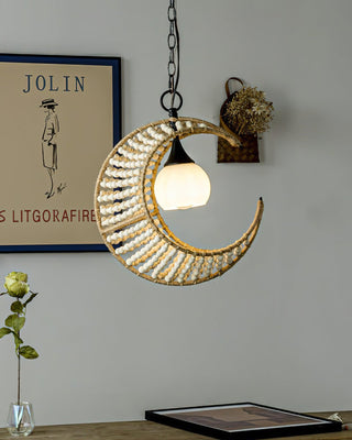 Luna Organic Woven Chandelier