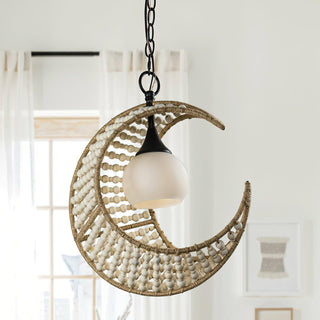 Luna Organic Woven Chandelier