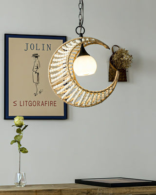 Luna Organic Woven Chandelier