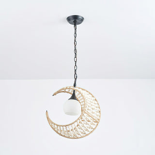 Luna Organic Woven Chandelier