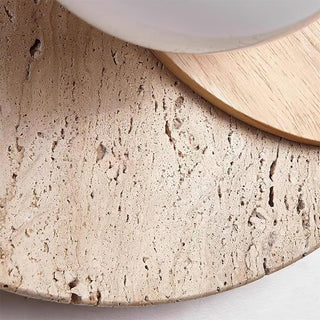Lunar Eclipse Modern Travertine Plug-in Wall Light