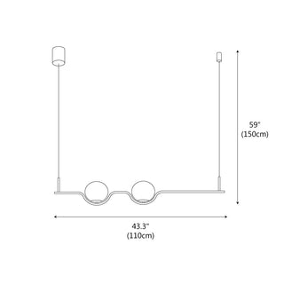 Equalo Modern Metal Chandelier