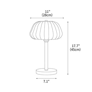 Luxe Blossom Vintage Wood Table Light