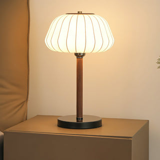 Luxe Blossom Vintage Wood Table Light