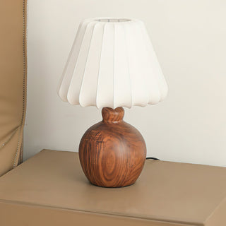 Luxe Blossom Vintage Wood Table Light