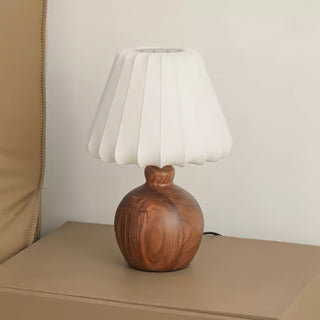 Luxe Blossom Vintage Wood Table Light