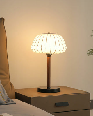 Luxe Blossom Vintage Wood Table Light