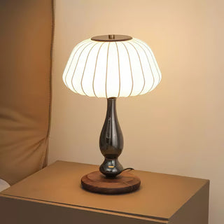 Luxe Blossom Vintage Wood Table Light