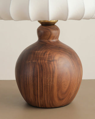 Luxe Blossom Vintage Wood Table Light