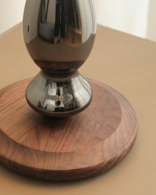Luxe Blossom Vintage Wood Table Light