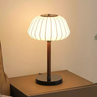 Luxe Blossom Vintage Wood Table Light