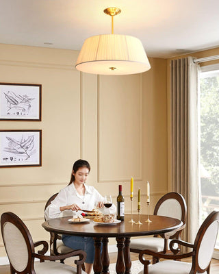 Lytham Scandinavian Fabric Pendant Light