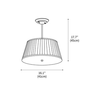 Lytham Scandinavian Fabric Pendant Light