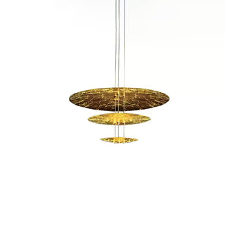 Zathaara Layered Gold Foil Pendant Light - Blowlighting