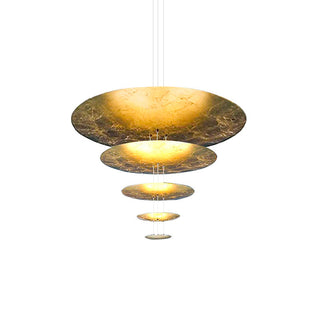 Zathaara Layered Gold Foil Pendant Light - Blowlighting