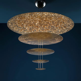 Zathaara Layered Gold Foil Pendant Light - Blowlighting
