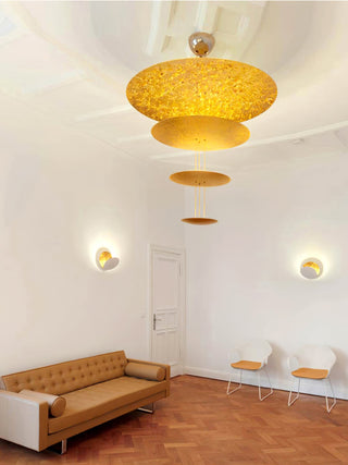 Zathaara Layered Gold Foil Pendant Light - Blowlighting