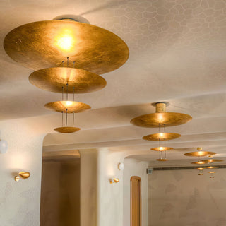 Zathaara Layered Gold Foil Pendant Light - Blowlighting