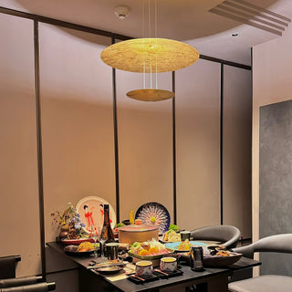 Zathaara Layered Gold Foil Pendant Light - Blowlighting