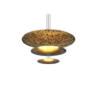 Zathaara Layered Gold Foil Pendant Light - Blowlighting