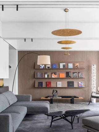 Zathaara Layered Gold Foil Pendant Light - Blowlighting