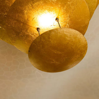 Zathaara Layered Gold Foil Pendant Light - Blowlighting