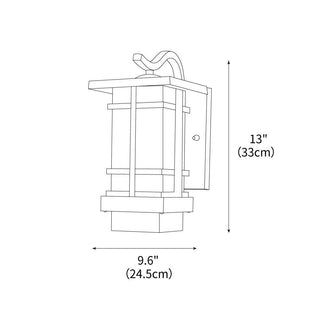Madison Retro Aluminum Outdoor Wall Light