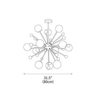 Magic Modern Glass Circus Chandelier