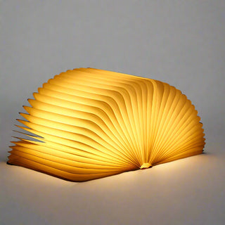 Magic Book Art Deco Wood Table Light