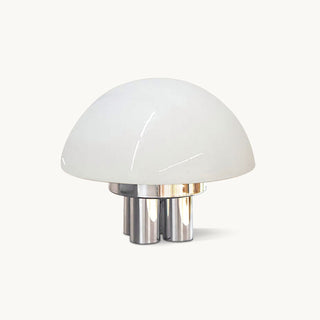 Magnolia Modern Glass Chrome Table Lamp