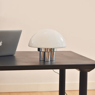Magnolia Modern Glass Chrome Table Lamp