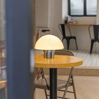 Magnolia Modern Glass Chrome Table Lamp