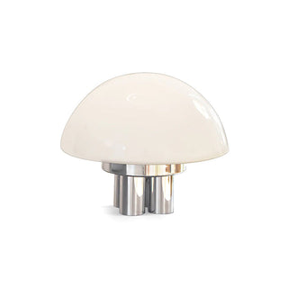 Magnolia Modern Glass Chrome Table Lamp