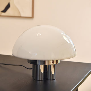 Magnolia Modern Glass Chrome Table Lamp