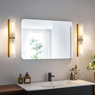Mailus Modern Smoked Glass Wall Sconce